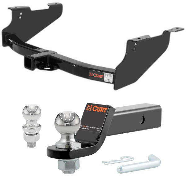 2002 Dodge Ram 1500 8' bed, built before November 2002 CURT Class 4 Trailer Hitch, 2" Receiver + 2" Ball + 1-7/8" Ball Kit - CURT
