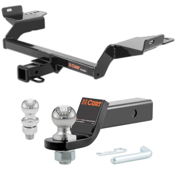 2013-2019 Ford Escape S CURT Class 3 Trailer Hitch, 2" Receiver + 2" Ball + 1-7/8" Ball Kit - CURT