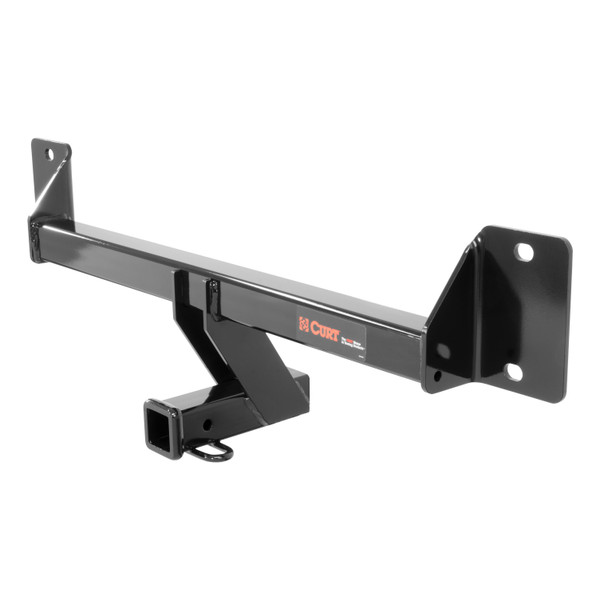 2016 - 2020 Mercedes-Benz GLC300 Excluding factory receiver Curt 2" Class 3 Trailer Tow Hitch + 5-Flat Wiring Kit Tow Boat/Utility Trailer with Surge Brakes 13290