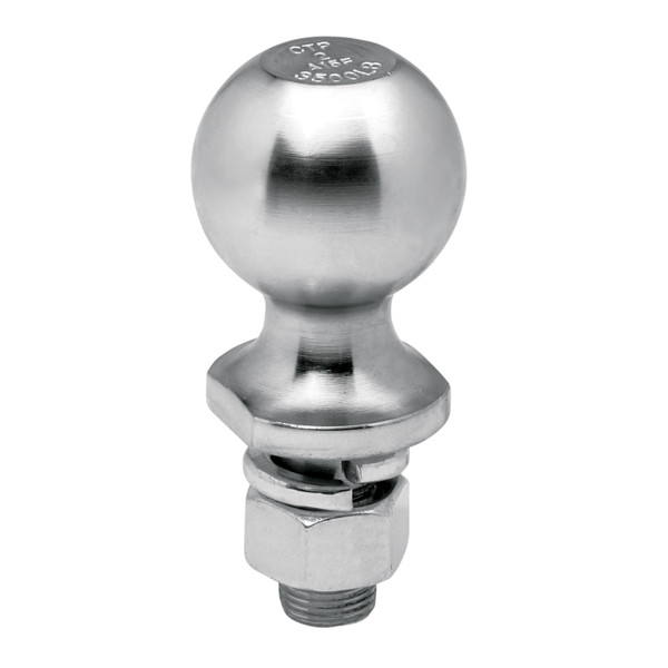 2" x 1" x 3 3/8" 7500 lb Zinc Ball Replacement Auto Part, Easy to Install - Draw-tite