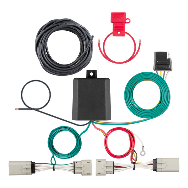 2021 - 2023 Ford F-150 w/ Backup Sensors & Excluding factory receiver or Police Responder Curt 2" Class 4 Trailer Tow Hitch + 4-way Wiring Kit Tow Boat/Utility Trailer with Surge Brakes 14017