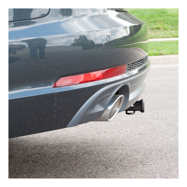 2018 - 2022 Audi A5 Sportback Curt 1-1/4" Class 1 Trailer Tow Hitch + 5-Flat Wiring Kit Tow Boat/Utility Trailer with Surge Brakes 11448