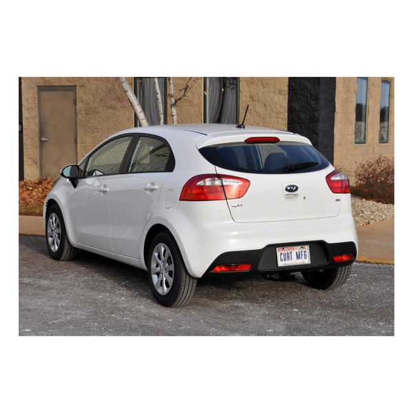 2006 - 2011 Kia Rio Sedan Curt 1-1/4" Class 1 Trailer Tow Hitch + 5-Flat Wiring Kit Tow Boat/Utility Trailer with Surge Brakes 11094