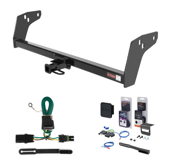 1991 - 1997 GMC Sonoma Curt 1-1/4" Class 2 Trailer Tow Hitch + 5-Flat Wiring Kit Tow Boat/Utility Trailer with Surge Brakes 12011 - CURT