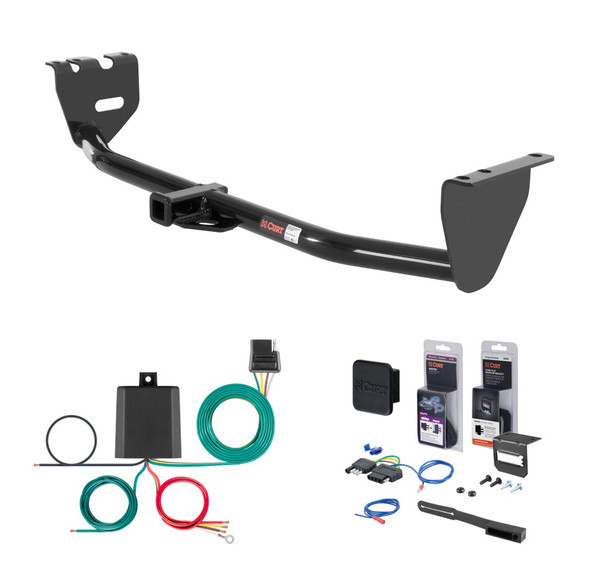 2003 - 2007 Volvo XC70 Curt 1-1/4" Class 2 Trailer Tow Hitch + 5-Flat Wiring Kit Tow Boat/Utility Trailer with Surge Brakes 12318 - CURT