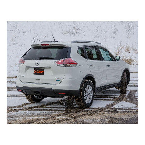 2014 - 2015 Nissan Rogue Select Curt 2" Class 3 Trailer Tow Hitch + 5-Flat Wiring Kit Tow Boat/Utility Trailer with Surge Brakes 13204