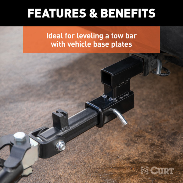 CURT Receiver Hitch Adapter (2" Shank, 4" Drop, 7,500 lbss.) Trailer Hitch Adapter