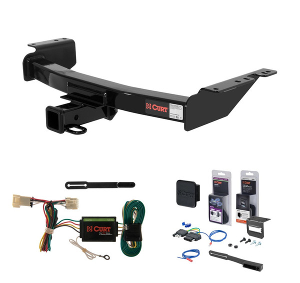 1999 - 2005 Pontiac Montana Excluding SV6 Curt 2" Class 3 Trailer Tow Hitch + 5-Flat Wiring Kit Tow Boat/Utility Trailer with Surge Brakes 13344 - CURT