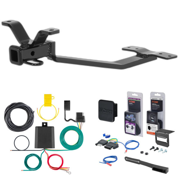 75 - 87 Isuzu XJ6 Sedan Curt 1-1/4" Class 1 Trailer Tow Hitch + 5-Flat Wiring Kit Tow Boat/Utility Trailer with Surge Brakes 11733 - CURT