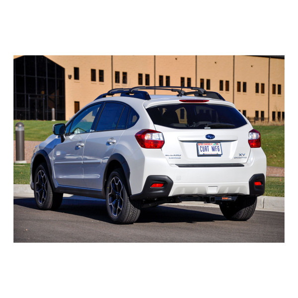 2016 Subaru Crosstrek Hybrid only Curt 2" Class 3 Trailer Tow Hitch + 5-Flat Wiring Kit Tow Boat/Utility Trailer with Surge Brakes 13135