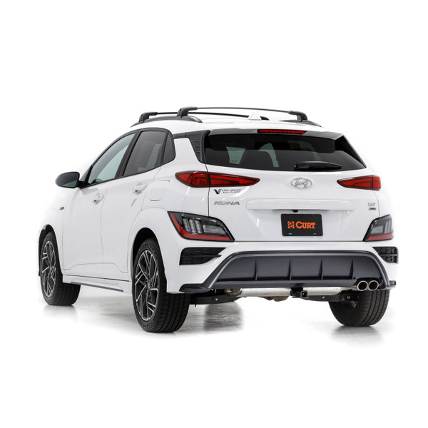 2022 - 2023 Hyundai Kona N Curt 2" Class 3 Trailer Tow Hitch + 5-Flat Wiring Kit Tow Boat/Utility Trailer with Surge Brakes 13610