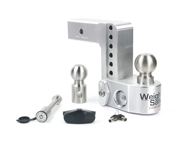 Weigh Safe Weigh Safe Adjustable Drop Hitch - 6" Drop for 2.5" Shank w/Hitch Lock Pin WS6-2.5-KA - Weigh Safe