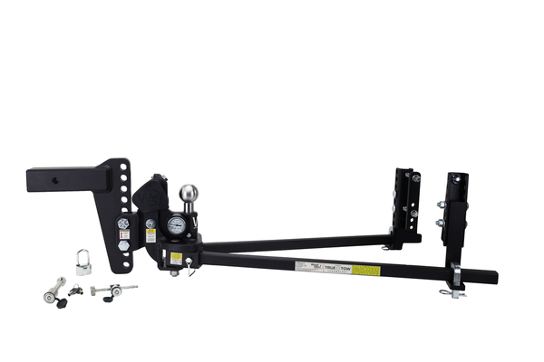 Weigh Safe TrueTow Heavyweight WDH - 8" Drop, 2" Shank - 22,000 GTW w/Lock Set TTHW8-2XL-SET - Weigh Safe