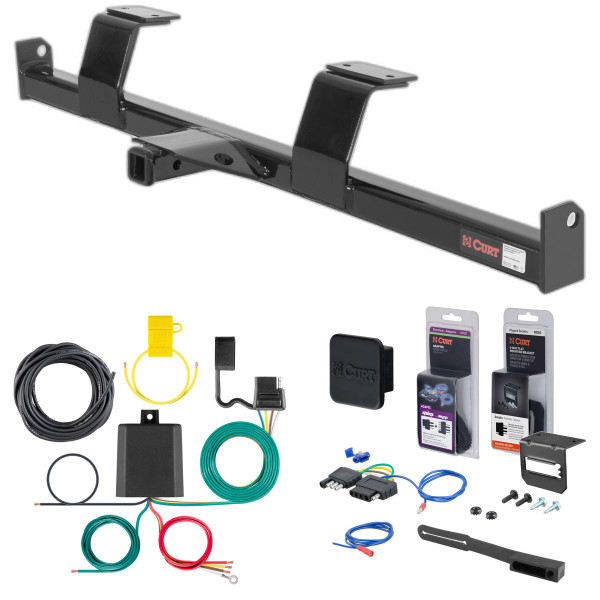88 - 91 Mazda 929 Curt 1-1/4" Class 1 Trailer Tow Hitch + 5-Flat Wiring Kit Tow Boat/Utility Trailer with Surge Brakes 11804 - CURT