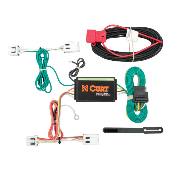 2011 - 2017 Nissan Leaf Curt 1-1/4" Class 1 Trailer Tow Hitch + 5-Flat Wiring Kit Tow Boat/Utility Trailer with Surge Brakes 11396