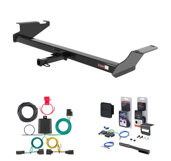 2012 - 2015 RAM C/V Cargo van Curt 1-1/4" Class 2 Trailer Tow Hitch + 5-Flat Wiring Kit Tow Boat/Utility Trailer with Surge Brakes 12264 - CURT