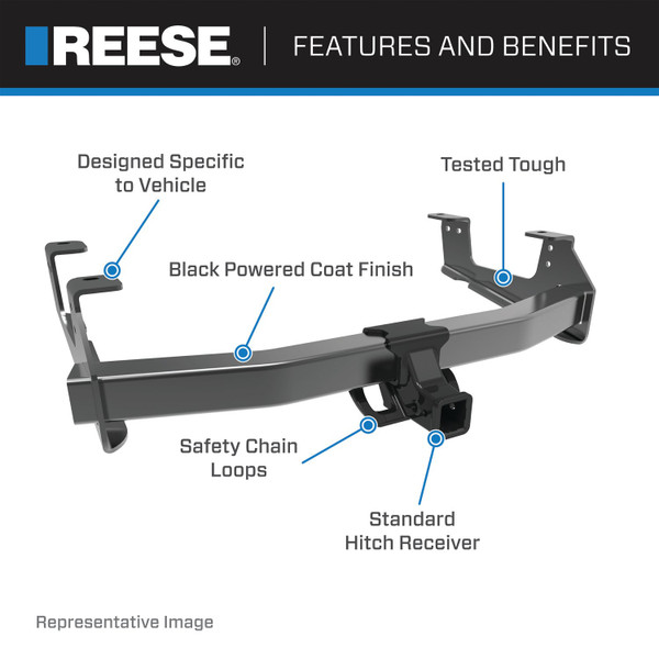 Reese Towpower Class 5 Trailer Hitch, 2-Inch Receiver, Black 96913