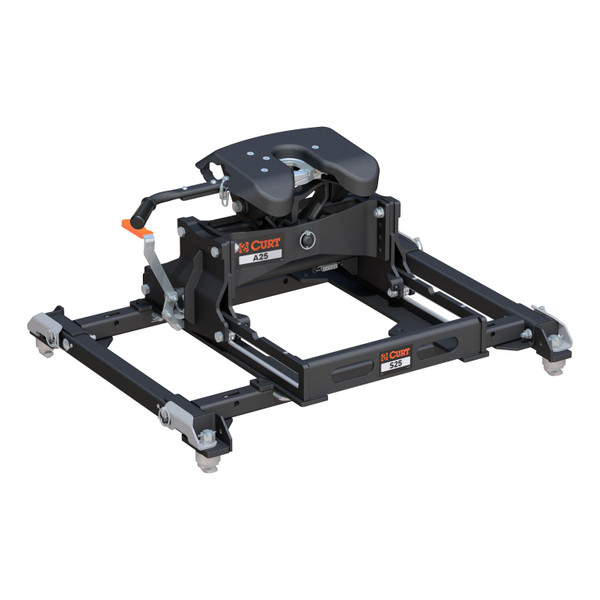 CURT 25K, A25 Sliding 5th Wheel Hitch, 25K, Select Ram 2500, 3500 Puck System - CURT
