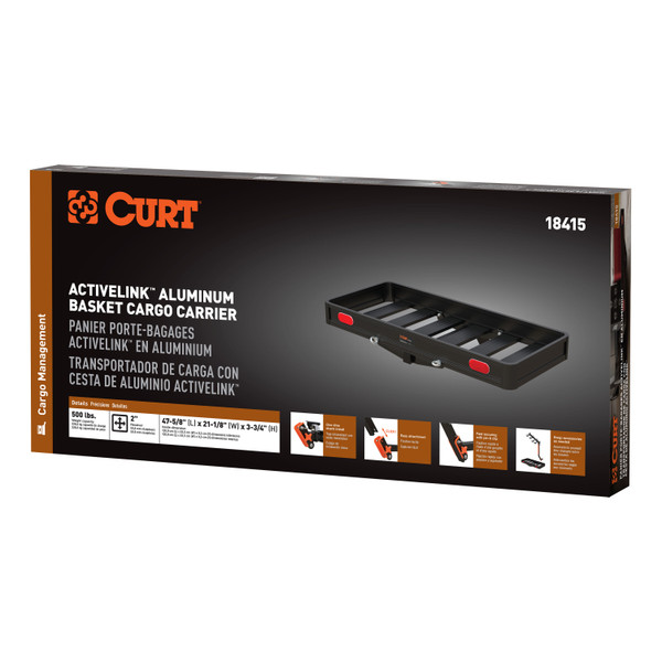CURT ActiveLink 49" x 22" Aluminum Hitch Cargo Carrier