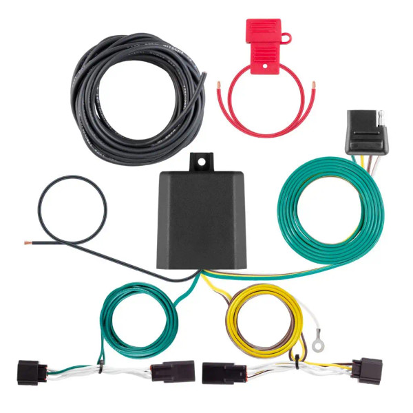 CURT Custom Wiring Harness, 4-Way Flat, Select Kia Carnival without LED Taillights #56551 - CURT