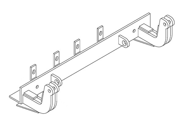 BlueOx Tow Bar Base Plate, Front Mount, RV Flat Towing for Select, CHEVY ASTRO/GMC SAFARI - Blue Ox