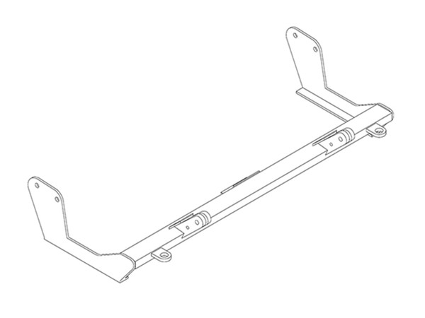 BlueOx Tow Bar Base Plate, Front Mount, RV Flat Towing for Select, HYUNDAI EXCEL - Blue Ox