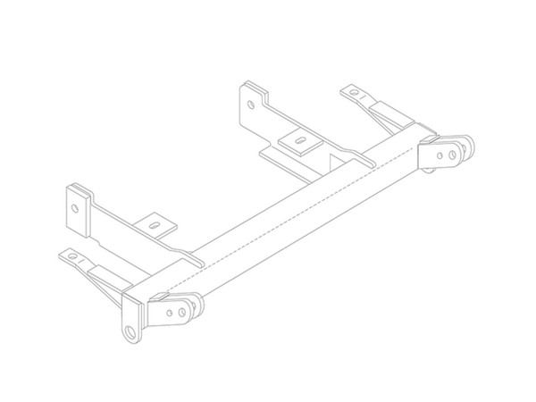BlueOx Tow Bar Base Plate, Front Mount, RV Flat Towing for Select, SUZ SIDEKICK SPORT - Blue Ox
