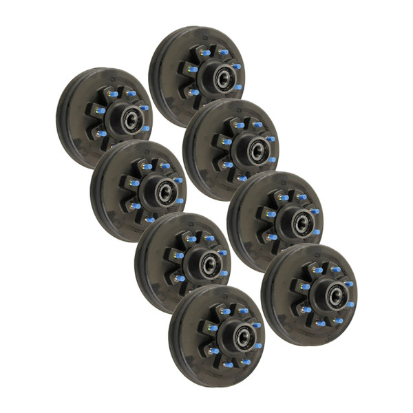 Lippert (8-Pack) 12K Threaded Trailer Idler Hub - , 8 on 6-1/2", 16-17-1/2" Wheel Size, 5/8" Studs - Heavy-Duty Trailer Component LIPKIT948CC - CURT