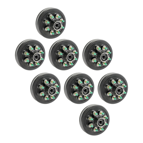 Lippert (8-Pack) of 12" Threaded Hybrid Trailer Brake Hub - 8K, 8 on 6-1/2", 9/16" Studs, Oil 380828 LIPKIT4DEGC - CURT