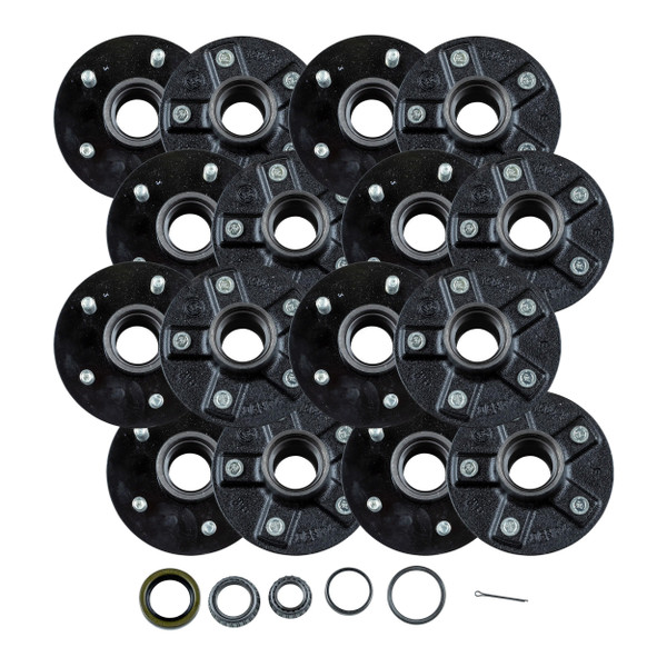 Lippert (8-Pack) 2200 lbs Idler Hub, 5 on 4.5";  6.5" Hub Flange - 2,200 (with Bearing Cone Kit) - Heavy-Duty Trailer Component LIPKIT947E7 - CURT