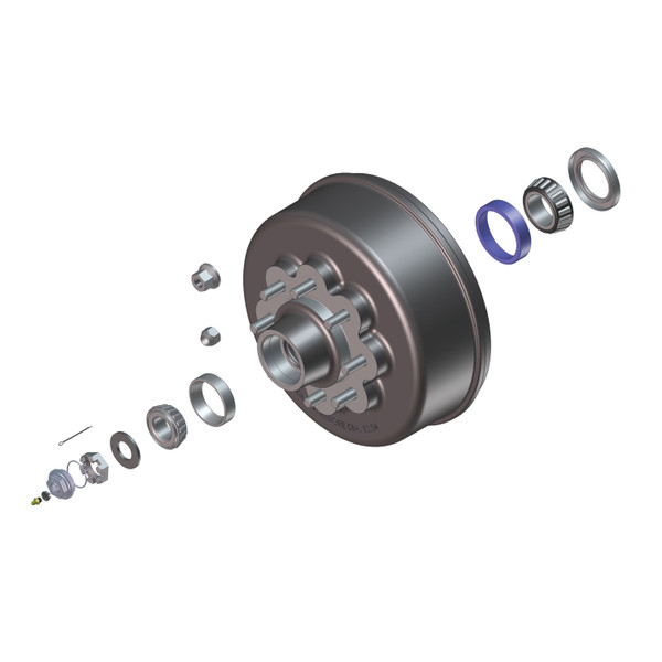 Lippert Trailer Axle Oil and Dust Cap with Set Screw - 8,000 lbs. Black 85373929