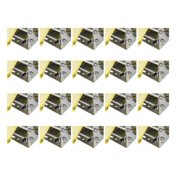 Fulton (20-Pack) Trailer Winch, Two-Speed, 3,200 lbs. Capacity, 20 Foot Strap, 10 Inch Handle, Hand Brake, Silver - Fulton