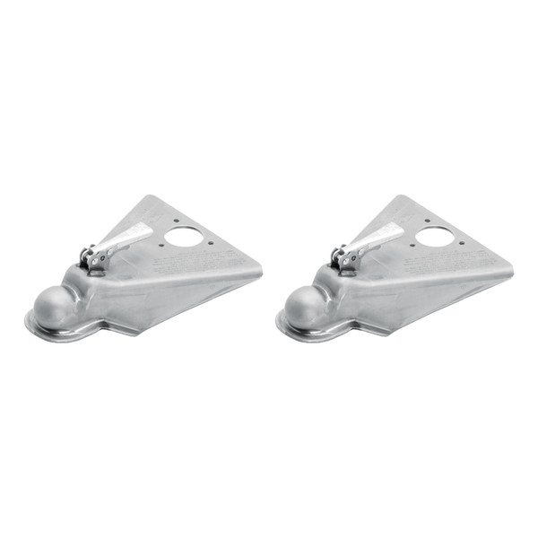 Fulton (2-Pack) A-Frame Coupler, 2-5/16 Inch Diameter, Round Jack Hole, Weld-On, 10,000 lbs. Capacity, Oily - Fulton