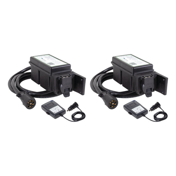 Tekonsha (2-Pack) Prodigy® RF Plug & Play Trailer Mounted Proportional Brake Controller for Trailers with 1-3 Axles, Black - Tekonsha
