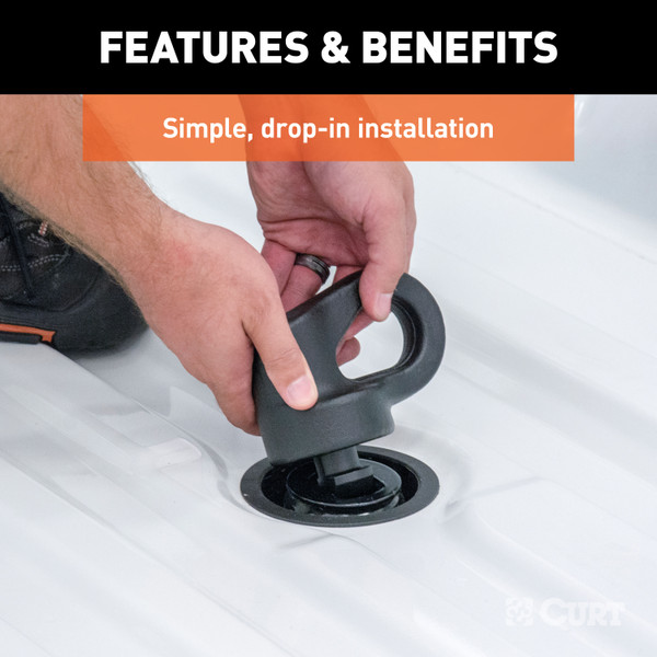 CURT OEM Puck System 2-5/16" Gooseneck Kit, Chevrolet, Ford, GMC, Nissan (38K) Gooseneck Trailer Hitch