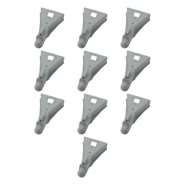 BULLDOG (10-Pack) A-Frame Coupler, 2-5/16 Inch Diameter, Square Jack Hole, Weld-On, 15,000 lbs. Capacity, Gray - Bulldog