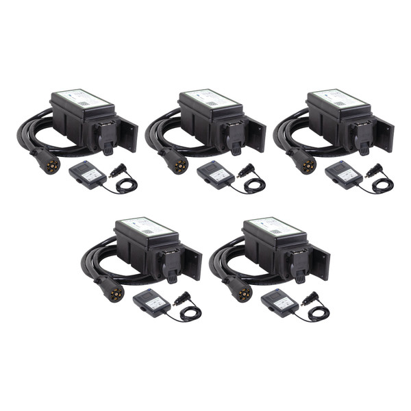Tekonsha (5-Pack) Prodigy® RF Plug & Play Trailer Mounted Proportional Brake Controller for Trailers with 1-3 Axles, Black - Tekonsha