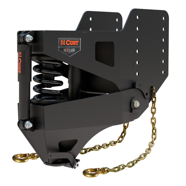 CURT 2024044577 Helux Coil-Spring Gooseneck Pin Box, 3,900 lbs. Pin Weight, 20,000 lbs. Capacity - CURT