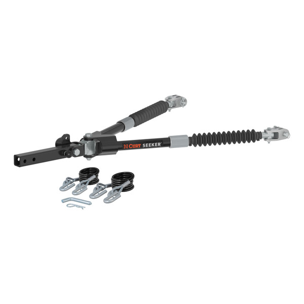 CURT 70012 Seeker Steel RV Tow Bar, 10,000 Pounds, 2-Inch Shank - CURT