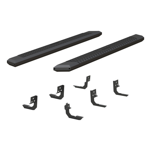 ARIES AdvantEDGE 5-1/2" x 75" Black Aluminum Side Bars, Select Dodge, Ram 1500 Step Nerf Bar Kit - ARIES