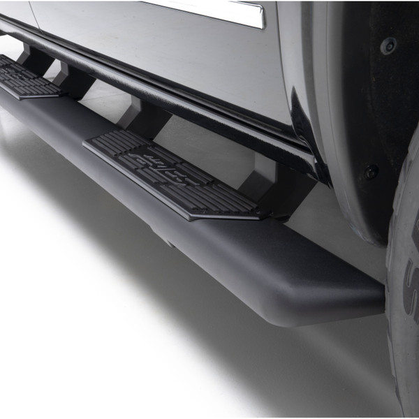 ARIES AscentStep 5-1/2" x 75" Black Steel Running Boards, Select Ford F-150 Step Nerf Bar Kit - ARIES