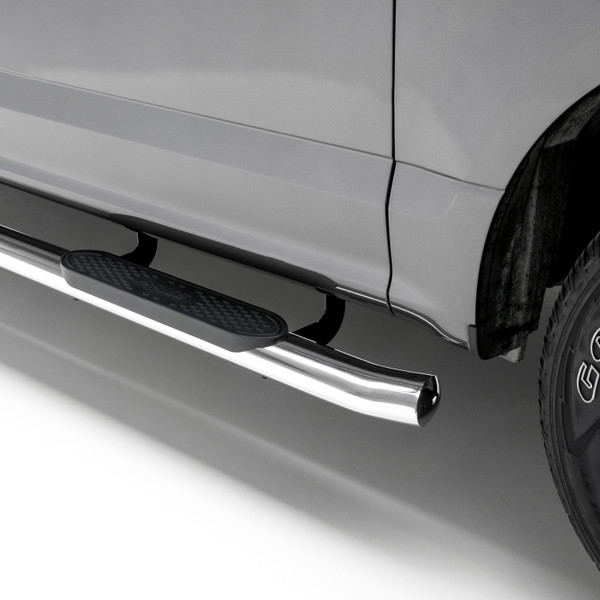 ARIES 4" Polished Stainless Oval Side Bars, Select Ford Ranger SuperCrew Step Nerf Bar Kit - ARIES