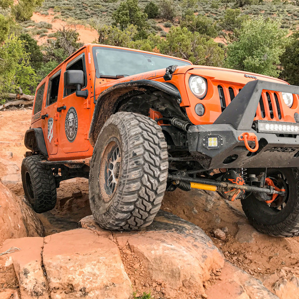 ARIES Jeep Wrangler JK Black Aluminum Front Fender Flares Fender Flare