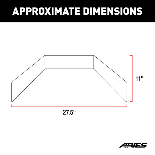 ARIES TrailCrusher Jeep Wrangler, Gladiator Steel Front Bumper Angular Brush Guard Bumper