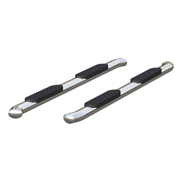 ARIES 4" Polished Stainless Oval Side Bars, Select Ford Excursion, F-250, F-350 Step Nerf Bar Kit - ARIES