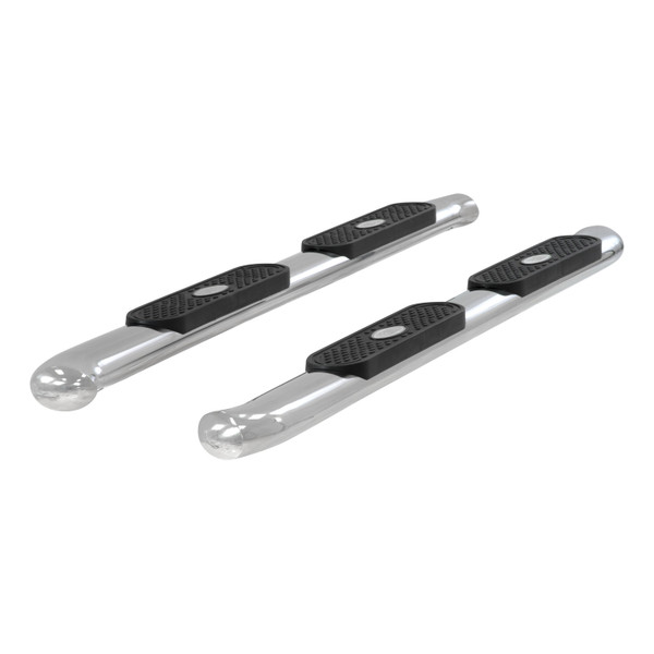 ARIES 4" Polished Stainless Oval Side Bars, Select Dodge Ram 1500, 2500, 3500 Step Nerf Bar Kit - ARIES