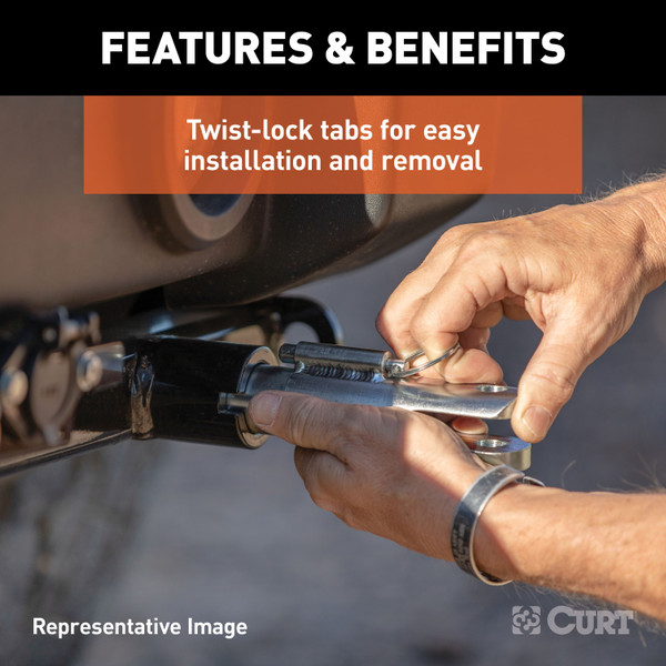 CURT Custom Tow Bar Base Plate, Select Chevrolet Blazer Tow Bar