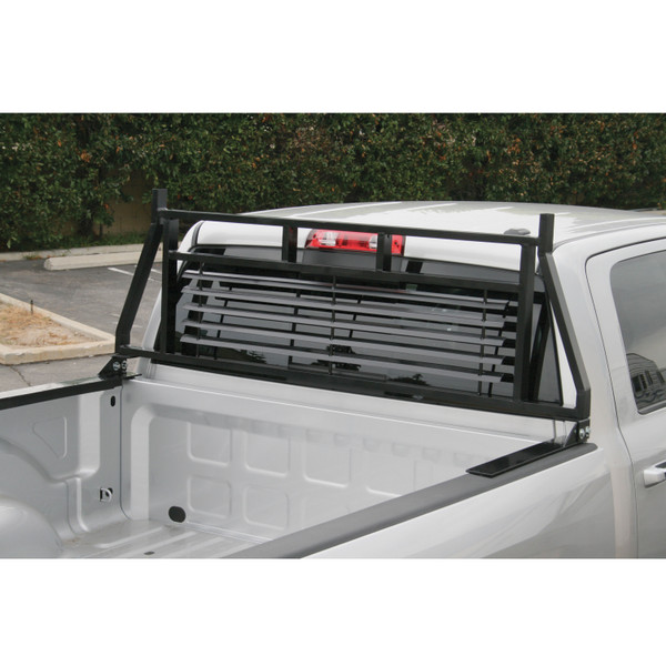 ARIES Classic Black Steel Headache Rack, Select Chevrolet, Ford, Dodge, GMC, Ram Truck Cab Protector / Headache Rack