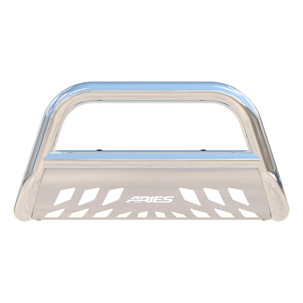 ARIES 3" Polished Stainless Bull Bar, Select Dodge, Ram 1500 Brush Guard