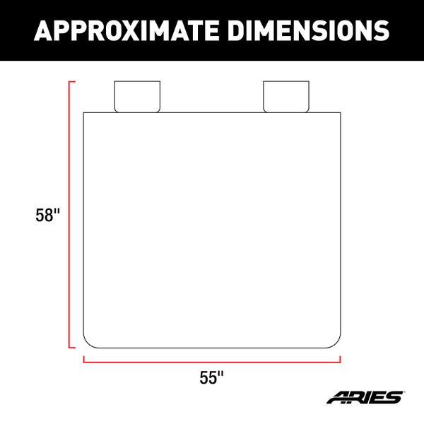 ARIES Seat Defender 58" x 55" Removable Waterproof Brown Bench Seat Cover Seat Cover